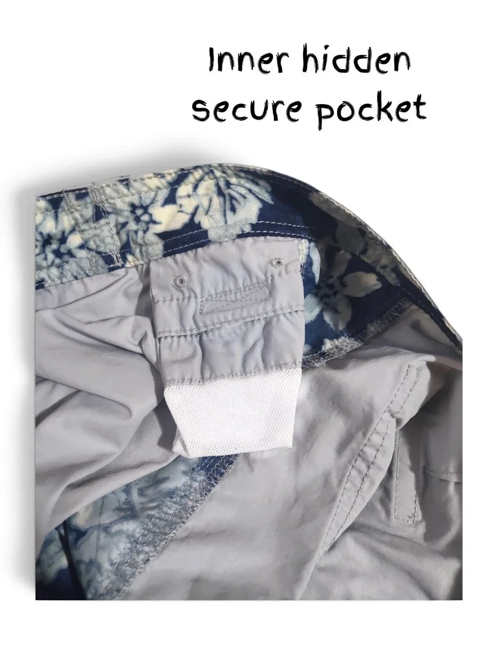 Vintage Banana Republic Board Shorts Mens 34 - Grey/Blue - Swim Trunks Summer